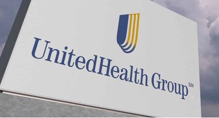 유나이티드헬스(UNH) 그룹 간판